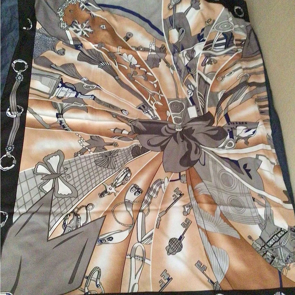 Contemporary Square Silk Scarf